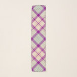 Fuschia Scottish Tartan Plaid Pattern Scarf<br><div class="desc">Light fuschia plaid scarf.</div>