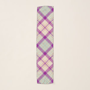 Fuschia Scottish Tartan Plaid Pattern Scarf