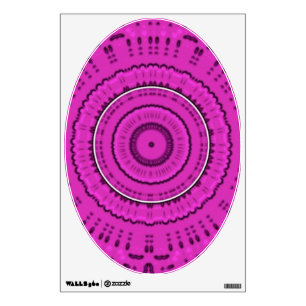 Fuschia Starburst - Art for Your Toilet Seat Wall Decal