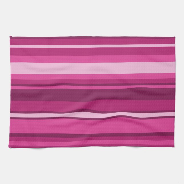 Fuschia stripes towel (Horizontal)