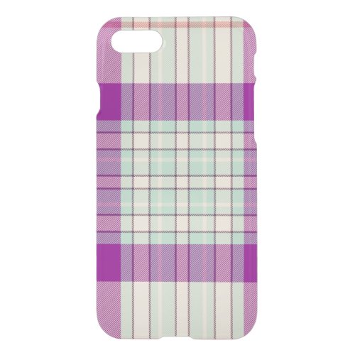 Fuschia_tartan_scottish_kilt_plaid iPhone SE87 Case