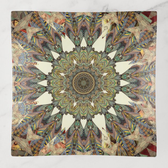 Fused GLASS Designer Tray (Front)