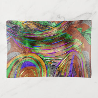 Fused Glass Trinket Trays-Abstract Design Tray