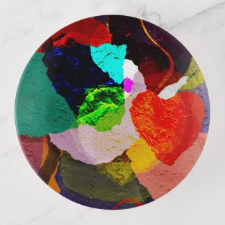 Fused Glass Trinket Trays-Abstract Designs Tray