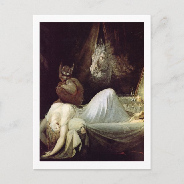 Fuseli, The Nightmare, c1790 Postcard (Front)
