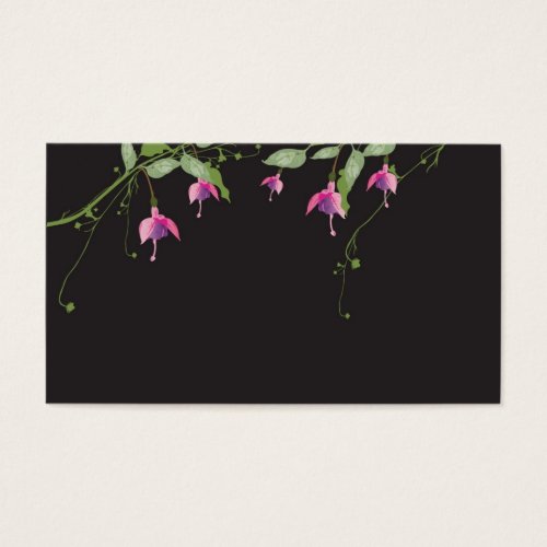 Fushia flowers Profile Card Business Card