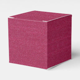 Fushia / Hot Pink Faux Glitter Favor Boxes
