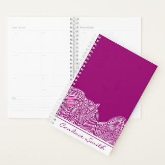 Fushia Waves Planner