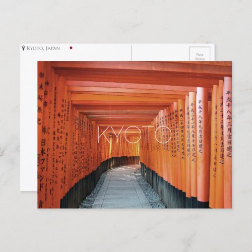 Fushimi Inari Kyoto Japan Postcard