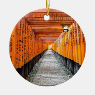 Fushimi Inari Shrine, Kyoto Japan Ceramic Ornament