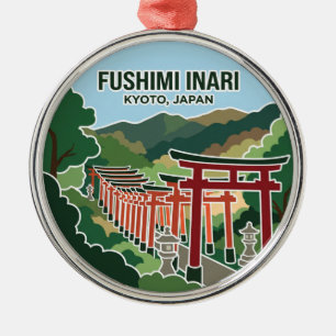 Fushimi Inari Taisha Japan Metal Ornament
