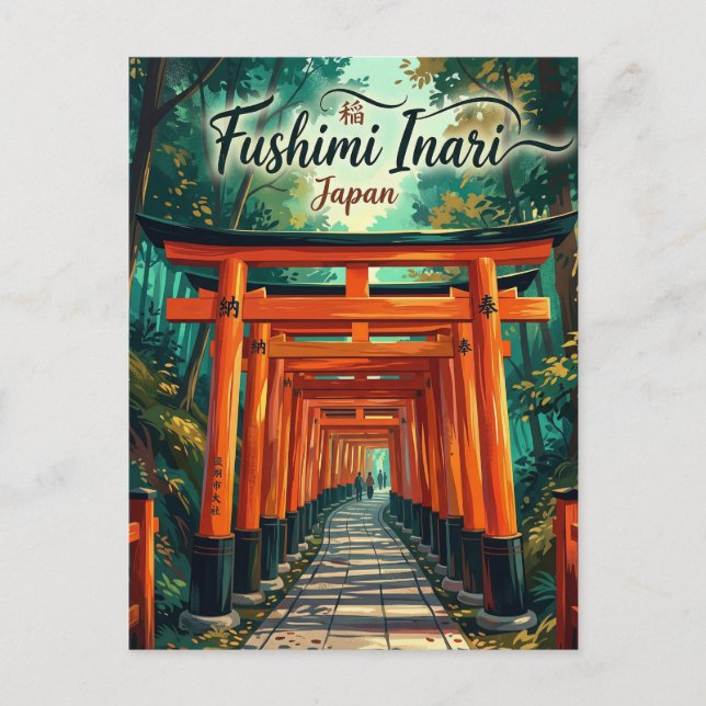 Fushimi Inari-taisha Japan Postcard (Front)