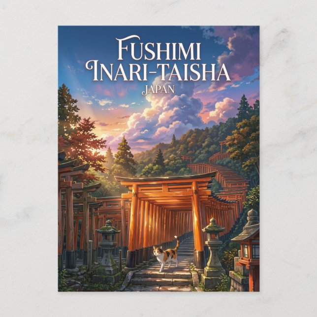 Fushimi Inari Taisha Japan Postcard (Front)