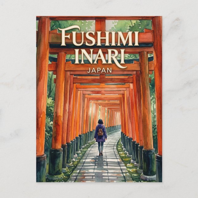Fushimi Inari-taisha Japan Postcard (Front)
