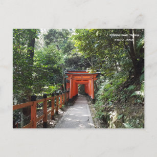 Fushimi Inari Taisha Temple Travel Kyoto Japan Postcard