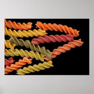 Fusilli pasta poster