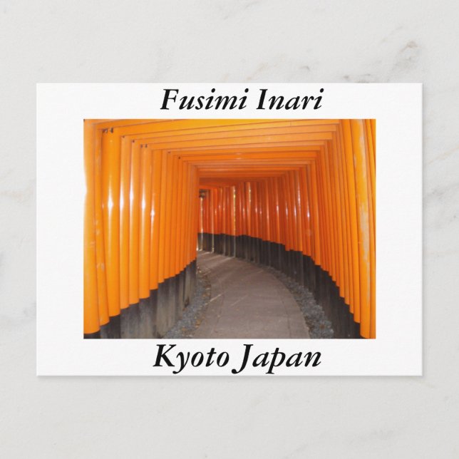 Fusimi Inari In Kyoto Japan Postcard (Front)