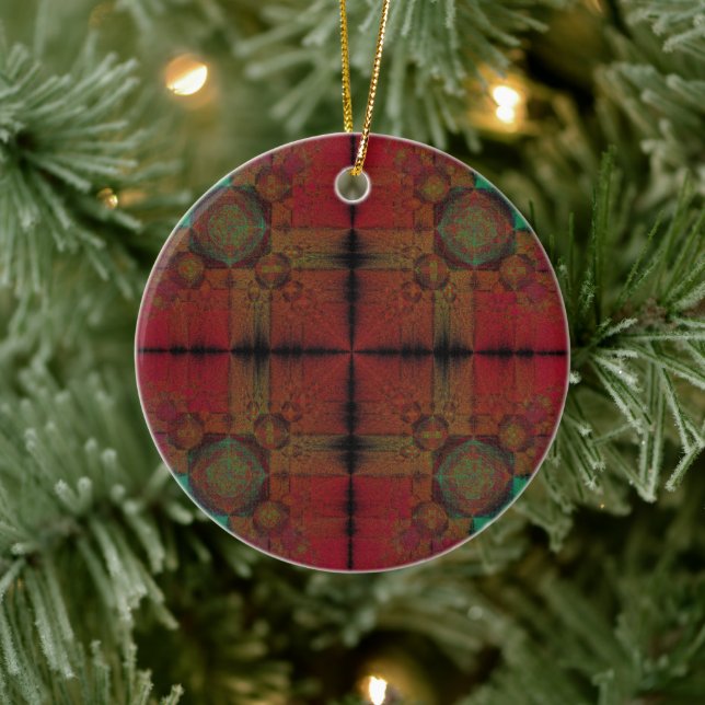 Fusion Grid Ceramic Ornament (Tree)