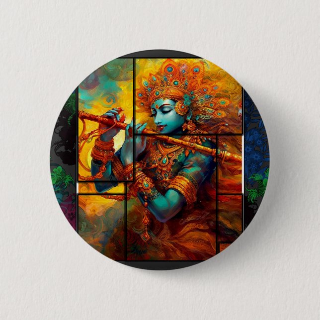 FUSION-LORD KRISHNA Chennai Button (Front)