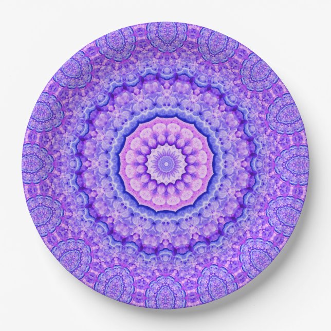 Fusion of Light Mandala Paper Plates (Front)