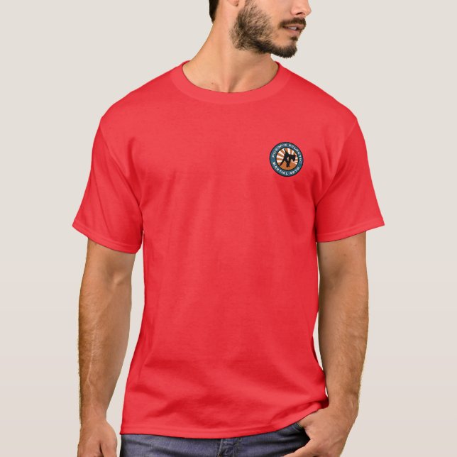 Fuson's Martial Arts Dark colored t shirt (Front)