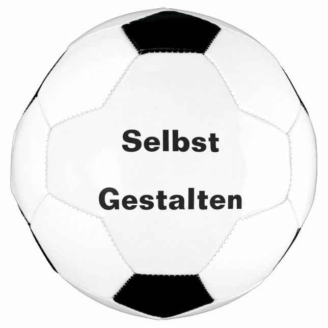 Fußball Selbst Online Gestalten - Vorlage Soccer Ball (Front)