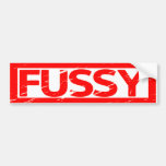 Fussy Stamp Bumper Sticker