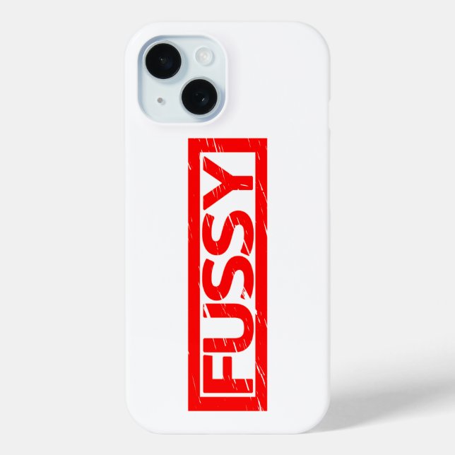 Fussy Stamp Case-Mate iPhone Case (Back)