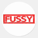 Fussy Stamp Classic Round Sticker