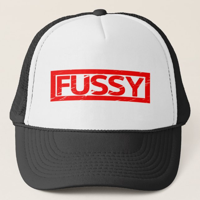 Fussy Stamp Trucker Hat (Front)