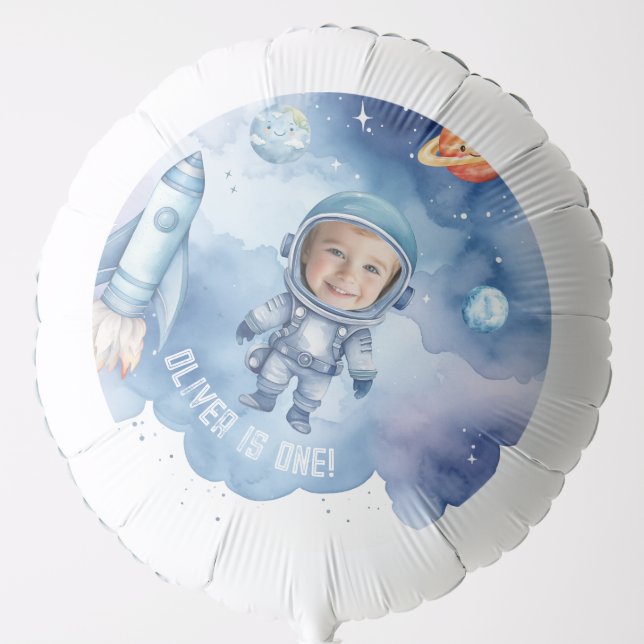 Fust trip around the sun Space Astronaut birthday Balloon (Front)