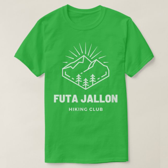 Futa Jallon Hiking Club West African Fulani Mandi T-Shirt (Design Front)