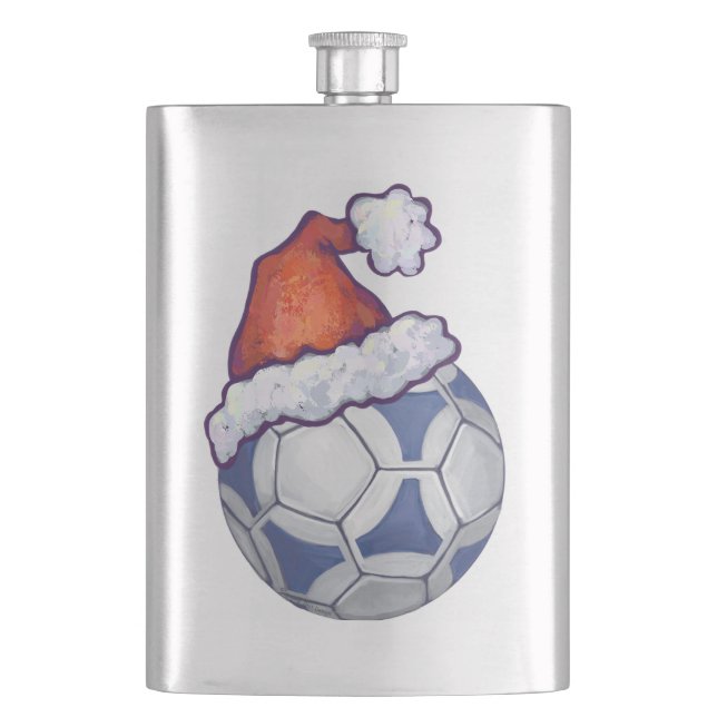Futbal Christmas Hip Flask (Front)