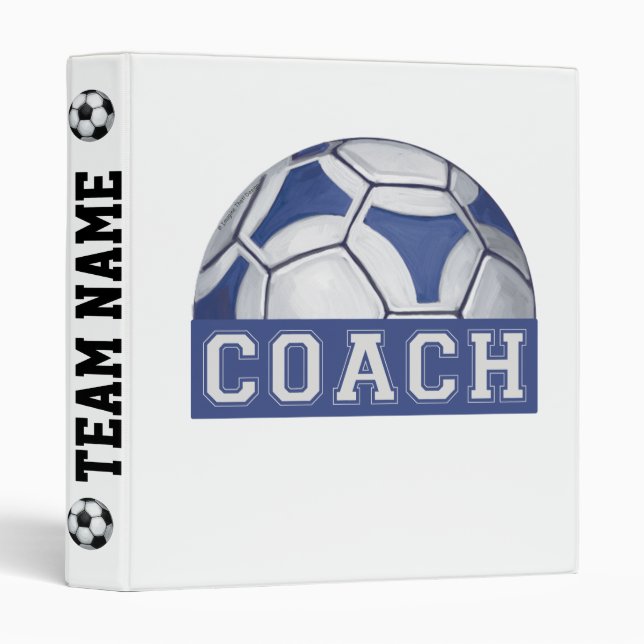 Futbal Coach 3 Ring Binder (Front/Spine)