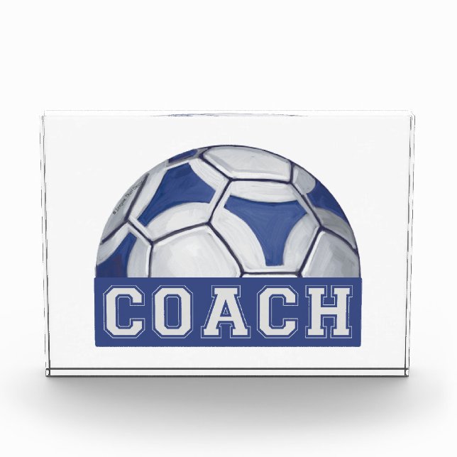 Futbal Coach Acrylic Award (Front)