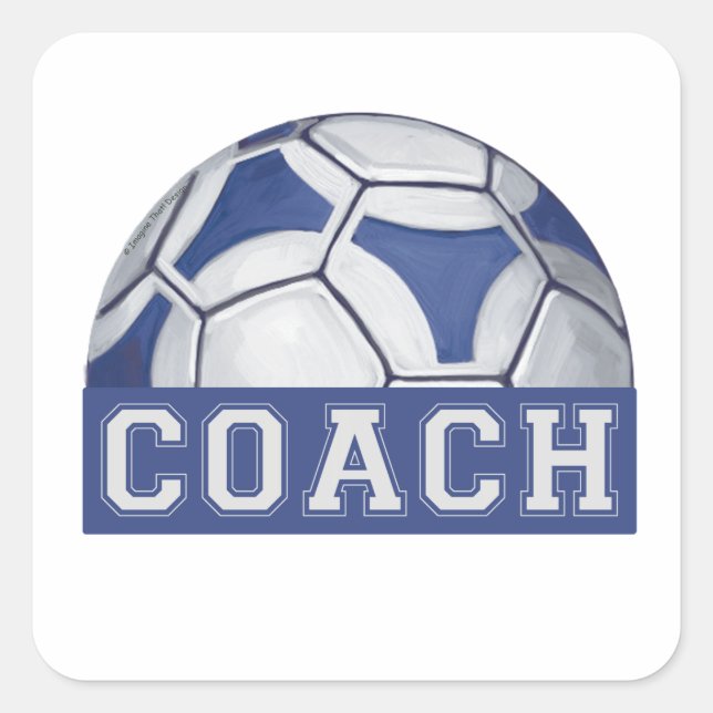 Futbal Coach Square Sticker (Front)