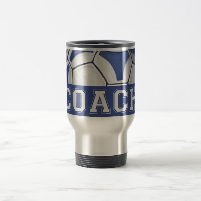 Futbal Coach Travel Mug (Center)