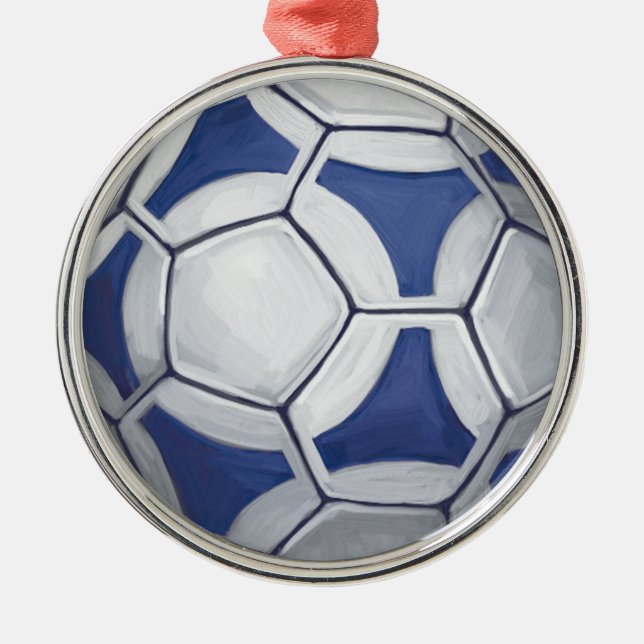 Futbal Metal Ornament (Front)