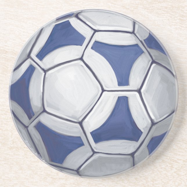 Futbal Sandstone Coaster (Front)