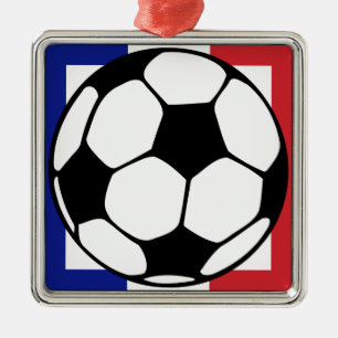 futbol. francaise square. metal ornament