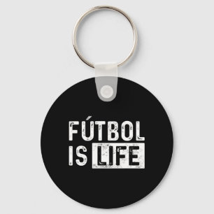 Futbol Is Life Football Lover Soccer Fun  Keychain