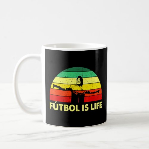 Futbol Is Life  Soccer Team Ball Fan  Goals Vintag Coffee Mug