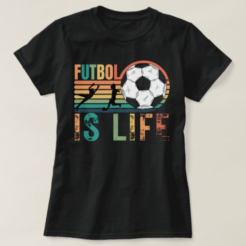 Futbol IS life Womens Soccer Mom T_Shirt