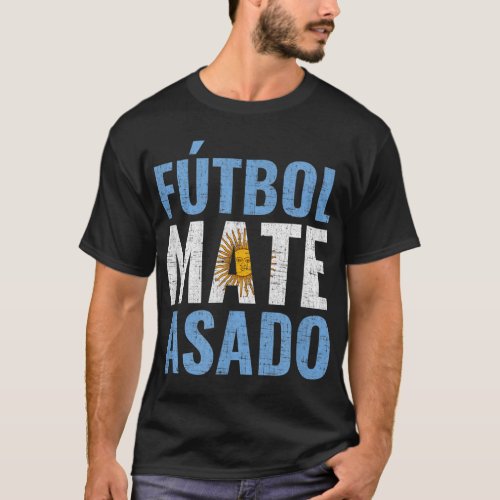 Futbol Mate Asado Argentina T_Shirt