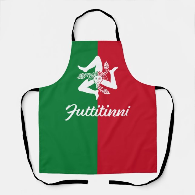 Futtitinni Sicily Trinacria Apron (Front)