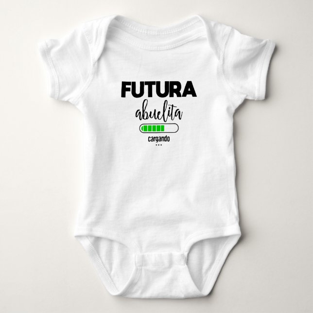 Futura abuelita cargando baby bodysuit (Front)