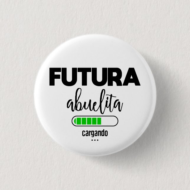 Futura abuelita cargando button (Front)