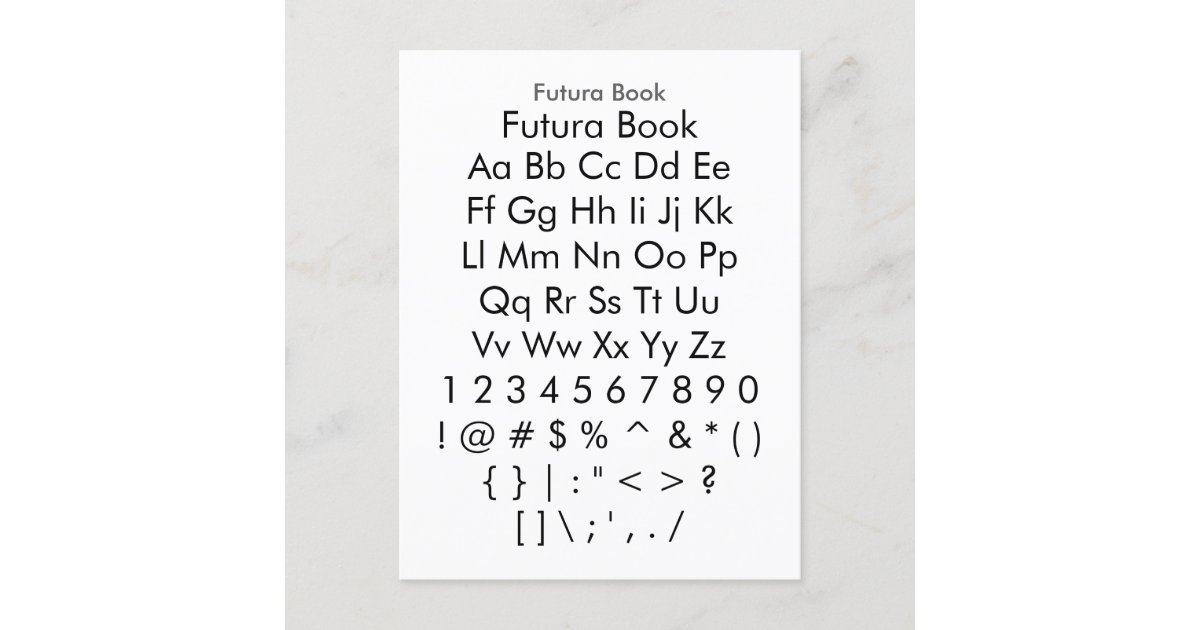 Futura Alphabet Stamps