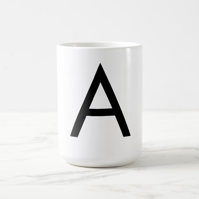 Futura Font Alphabet Coffee Mug (Center)