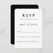 Futura Modern RSVP Card (Front/Back)
